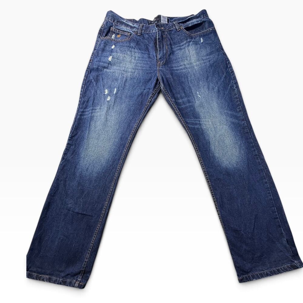 Rocawear Jeans Mens 40x34Blue Classic Fit Baggy Distressed Y2K Hip Hop